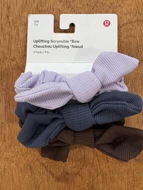 Lululemon uplifting scrunchie bow 3 pack